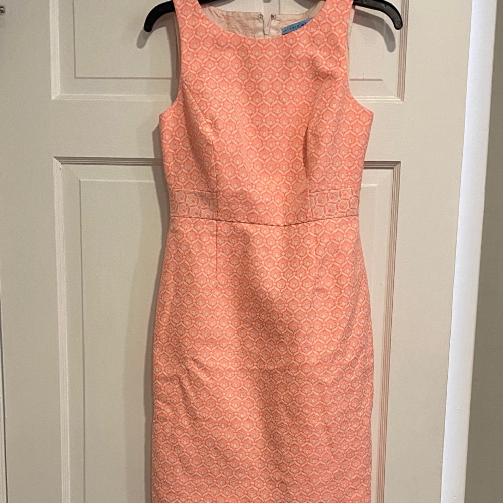 ANTONIO MELANI Coral Sleeveless Mini Dress